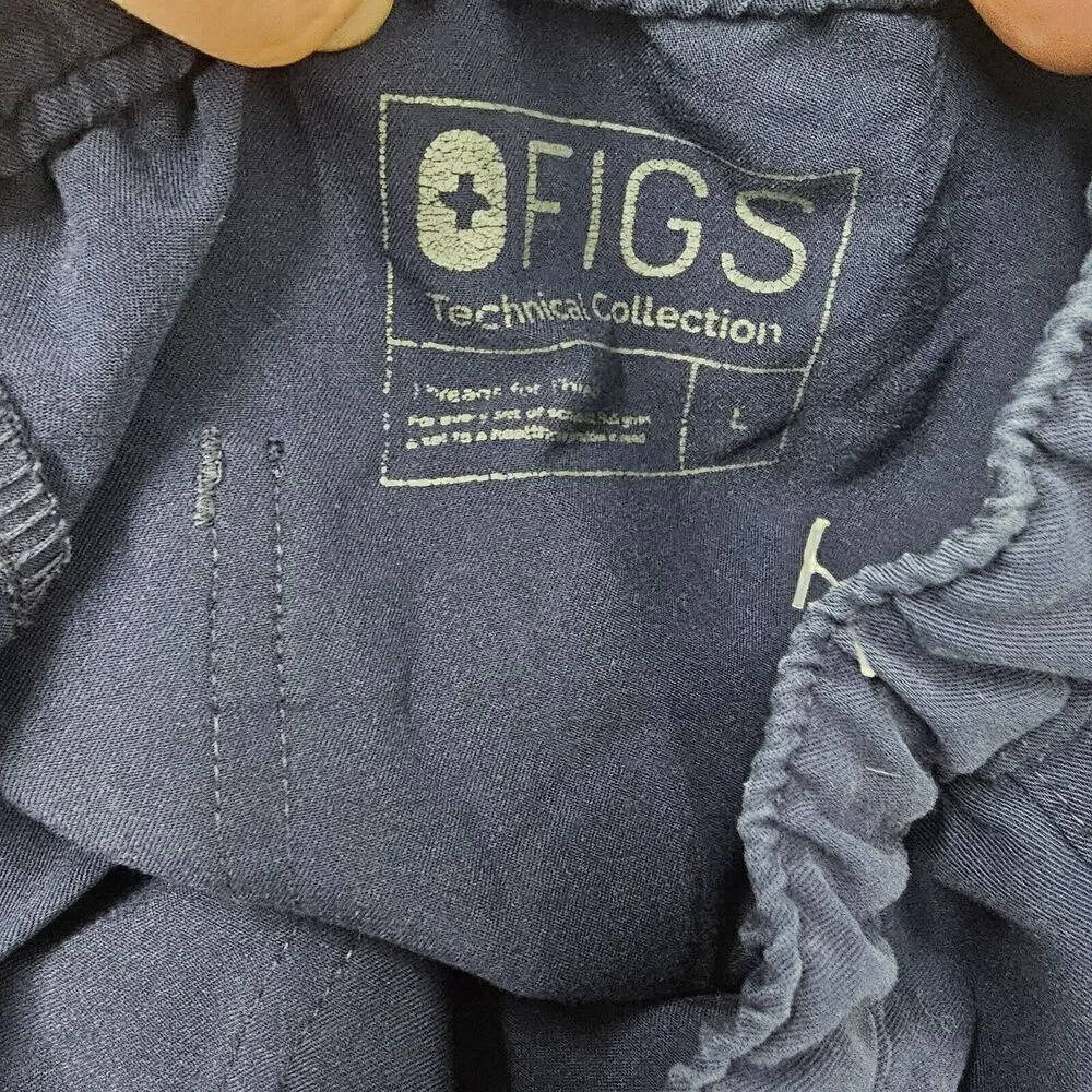 Figs Cairo Cargo Scrub Pants Men's Large Navy Blue Technical Collection Medical